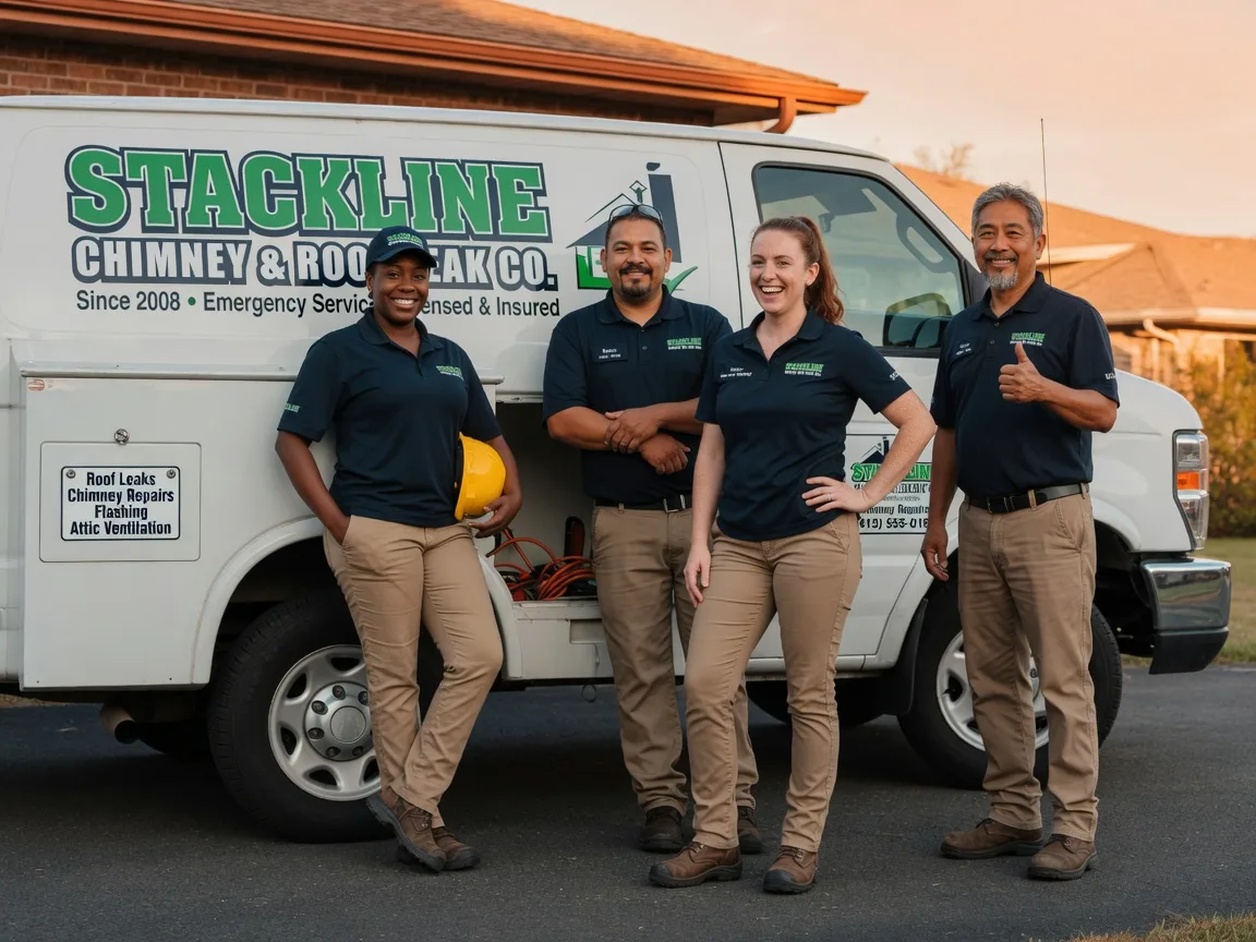 Chimney flashing repair company in Line Lexington, PA